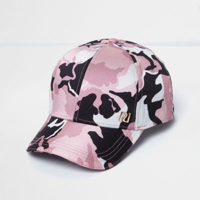 Girls pink camo cap